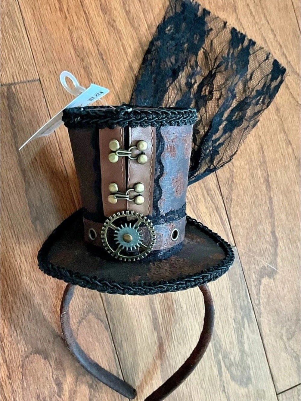 Steampunk Mini Top Hat in Brown & Black NWT